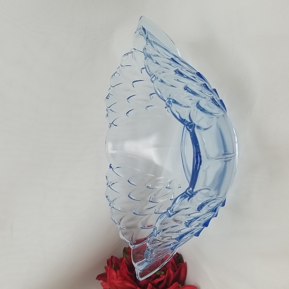 Stölzle Art Deco Blue Glass Bowl